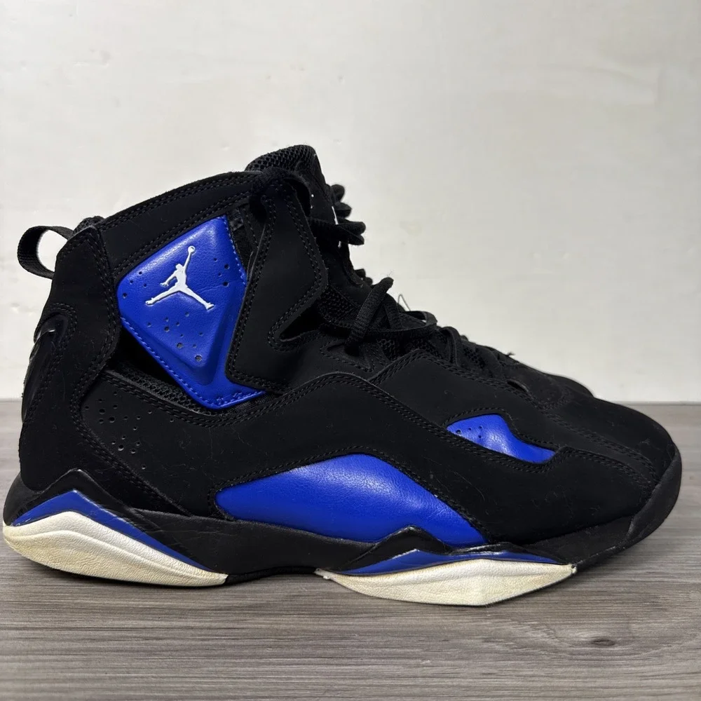 Jordan Flight 45 342964-042‎ Black Royal Blue Men's Size 11 Basketball Shoes